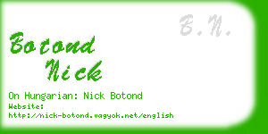 botond nick business card